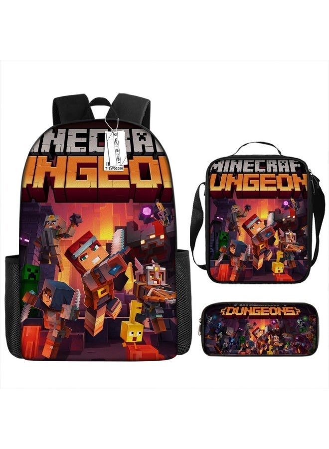 Minecraft Student Backpack Set Of Three - Image 1